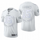 Nike Chiefs 15 Patrick Mahomes White Commemorative Edition Vapor Untouchable Limited Jersey Dyin,baseball caps,new era cap wholesale,wholesale hats